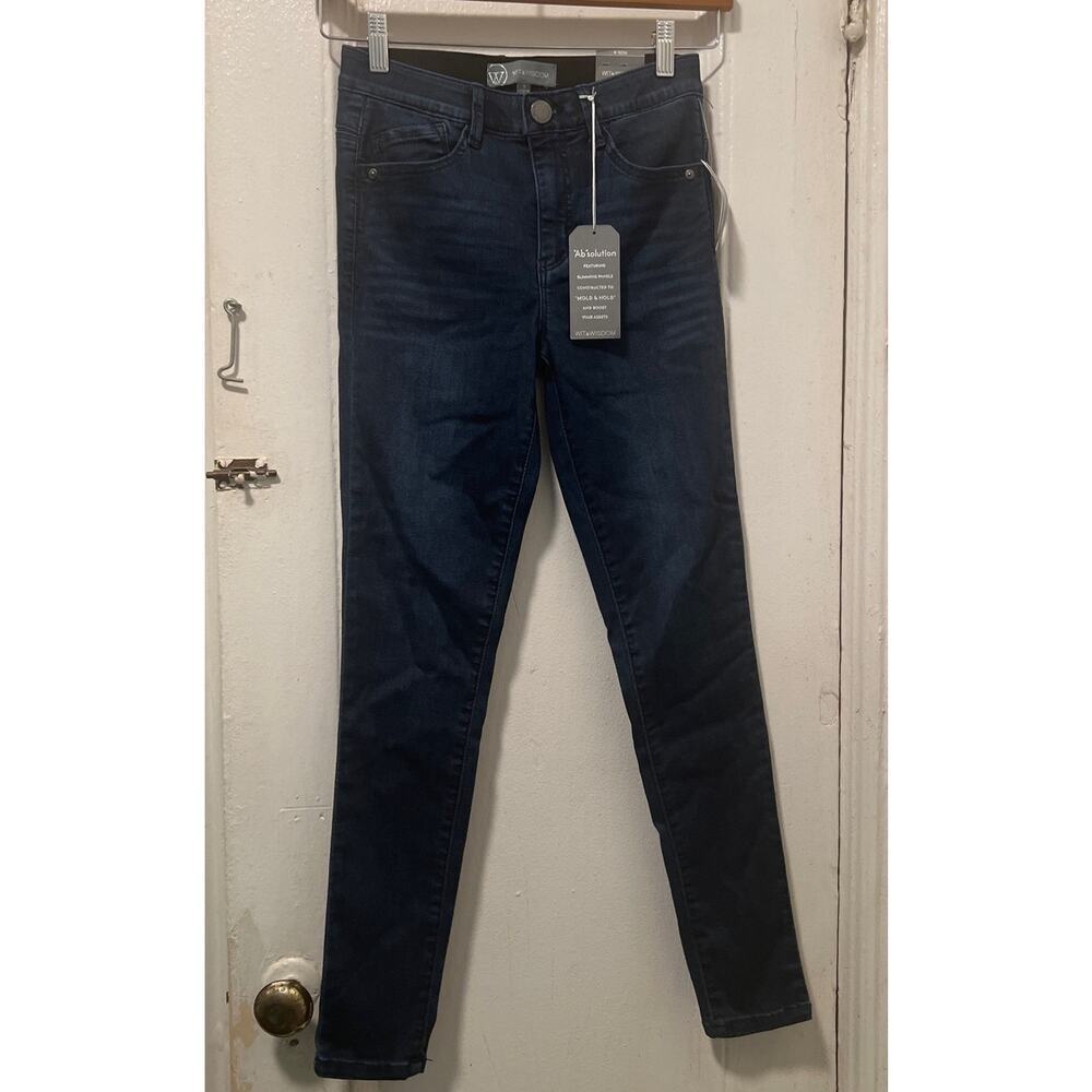 Wit & Wisdom Modern Absolution Lux Touch High Rise Jeans NWT Indigo Size 0 - Picture 4 of 10